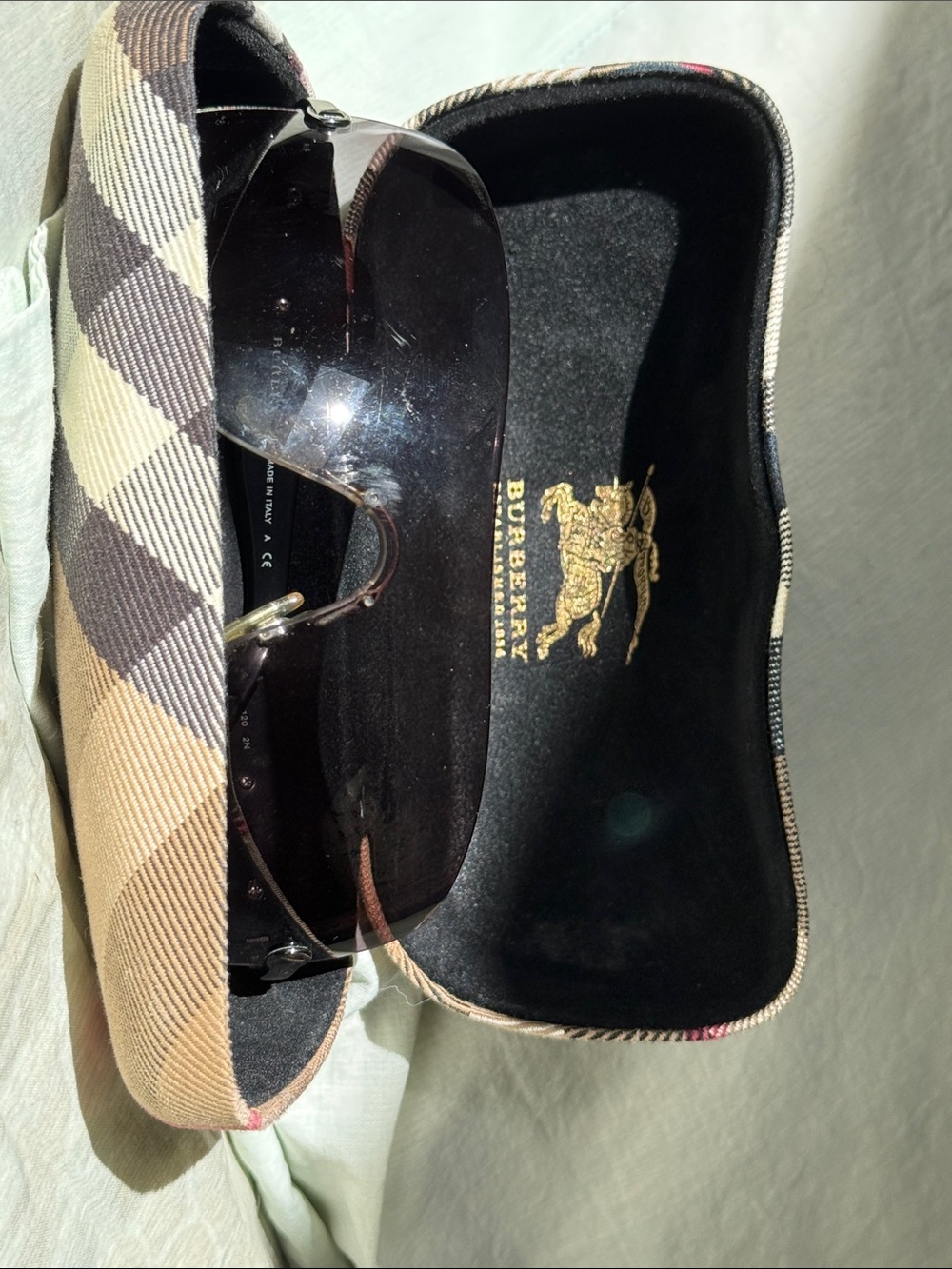 Burberry Women’s Shield Sunglasses in Smoke Gradient - Picture 5 of 7